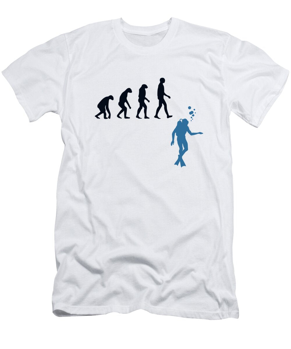 Scuba Diving Evolution Sport Diving Underwater Scuba Diver Graphics Lab T-Shirt