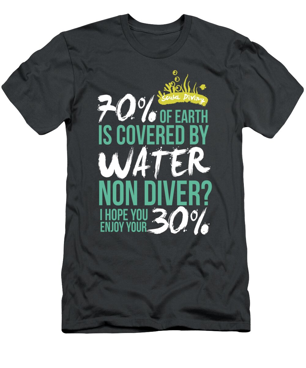 Scuba Diving for Men Women Kids Certified Diver Underwater Buddy Crazy Squirrel T-Shirt