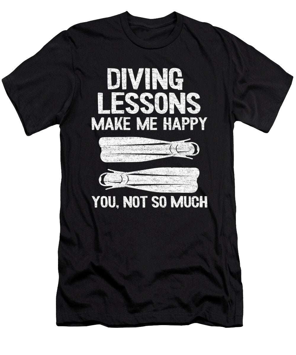Scuba Diving Instructor Gift Funny Diving Lessons Quote Lisa Stronzi T-Shirt