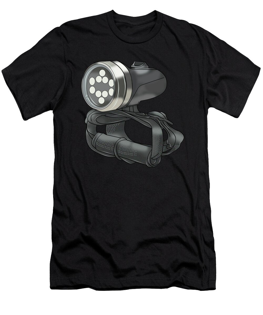 Scuba Diving Lights Ocean Snorkel Scuba Diver Gift Muc Designs T-Shirt