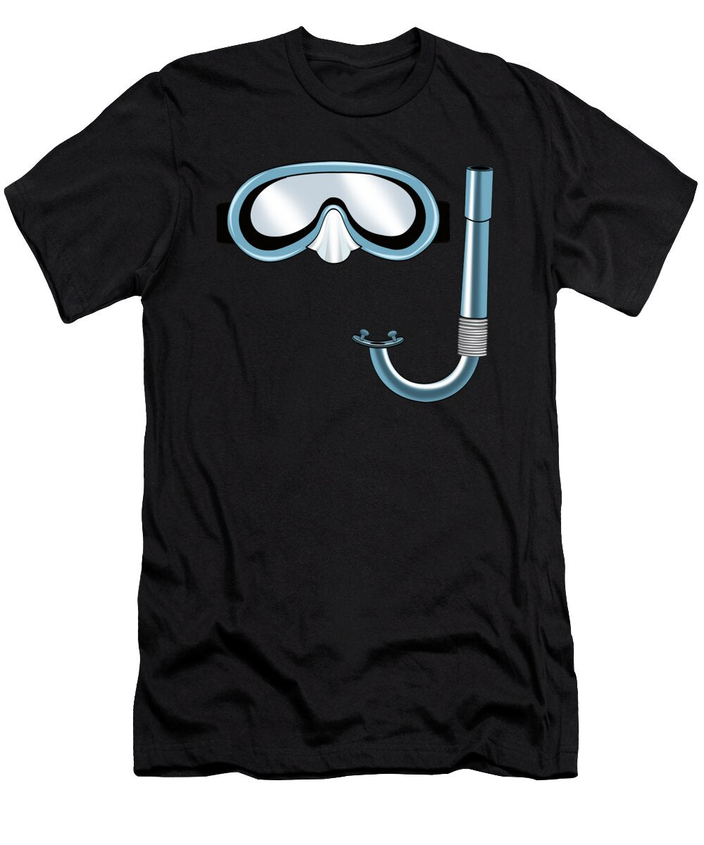 Scuba Diving Mask Ocean Snorkel Scuba Diver Gift Muc Designs T-Shirt