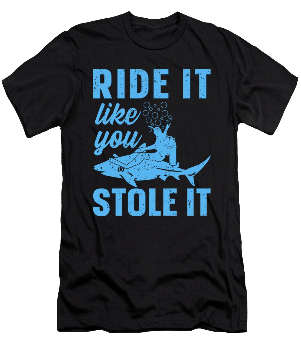 Scuba Diving Shark Underwater Diver Me T-Shirt