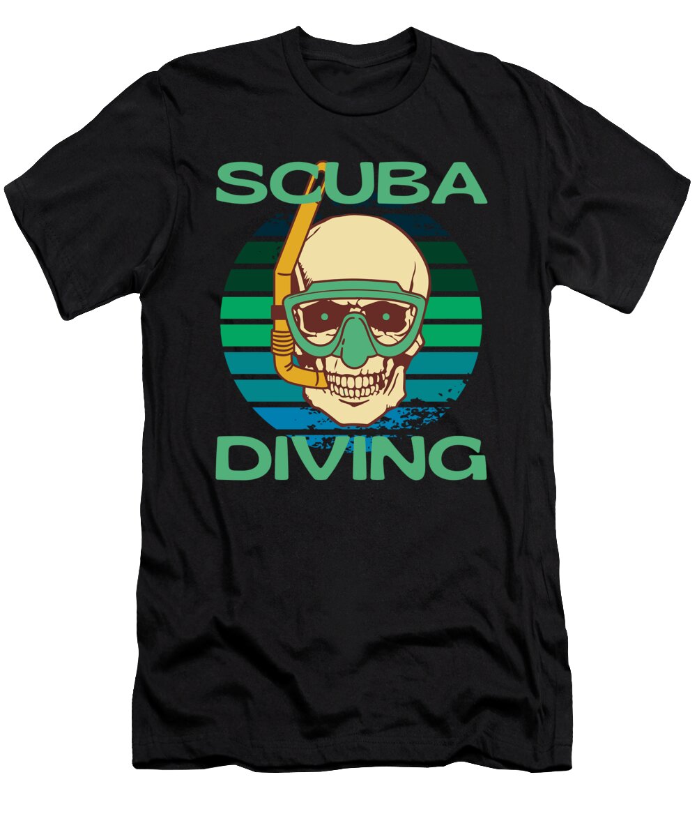 Scuba Diving Skull Skeleton Organicfoodempire T-Shirt