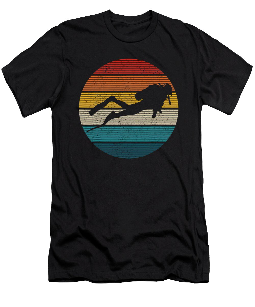 Scuba Diving Vintage Retro Ocean Scuba Diver Gift 1 T-Shirt