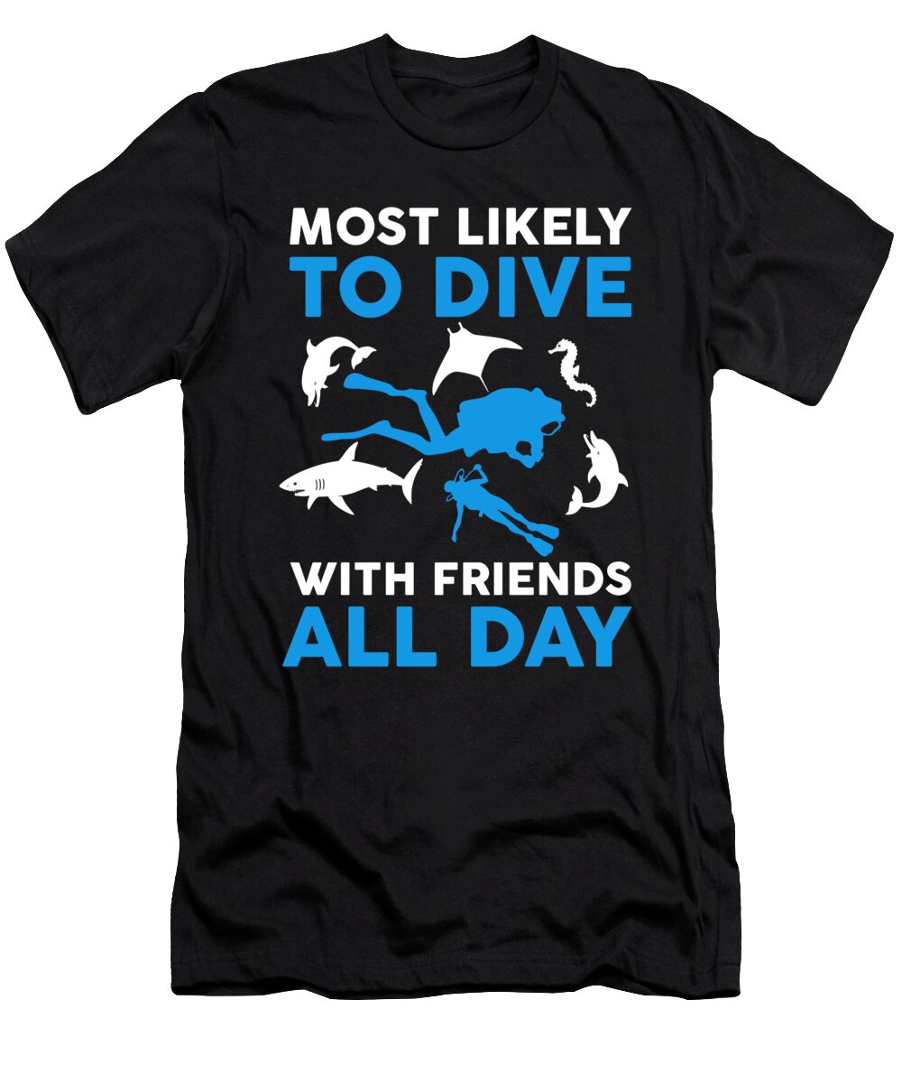 Scuba Diving with Friends Me T-Shirt