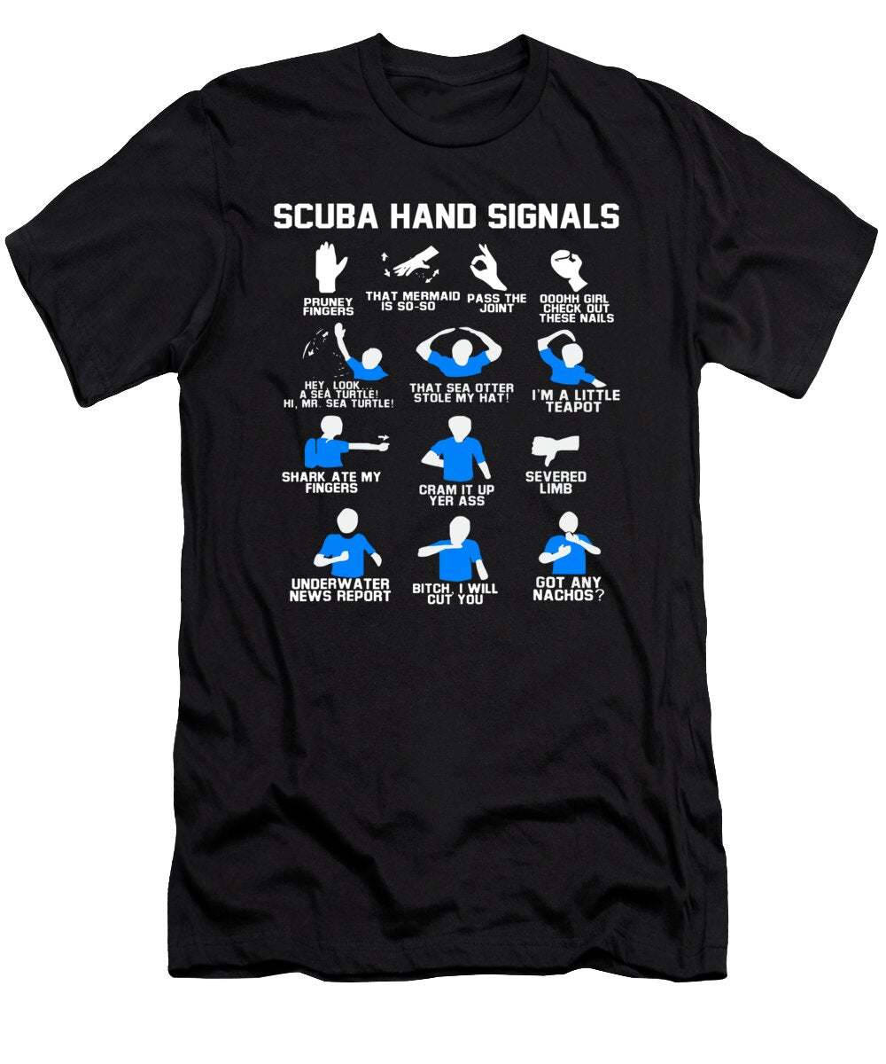 Scuba Hand Signals Do Tran Quang T-Shirt