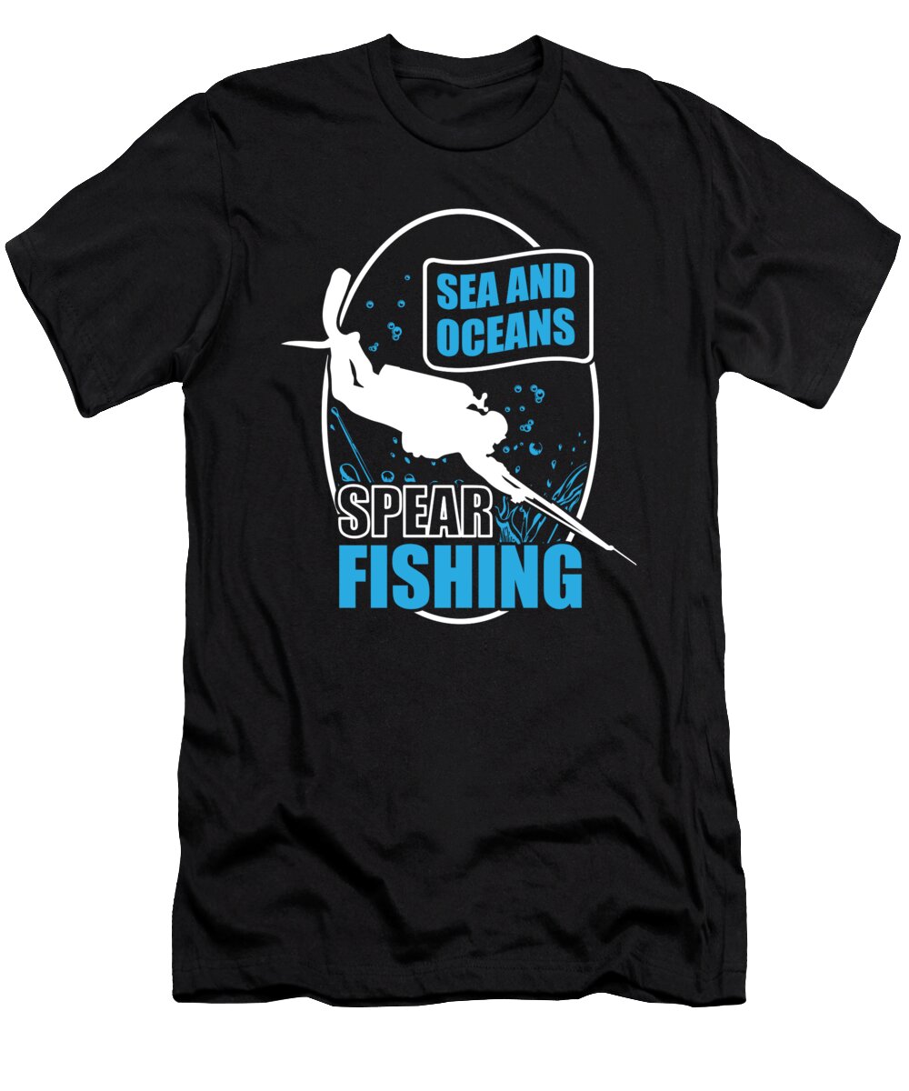 Sea and Oceans Spearfishing Spearfishing Design Jan Deelmann T-Shirt