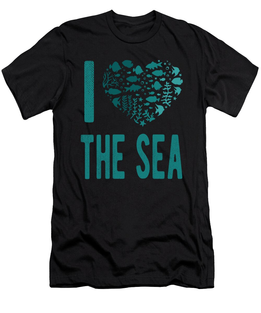 Sea Love Ocean Saying Manuel Schmucker T-Shirt