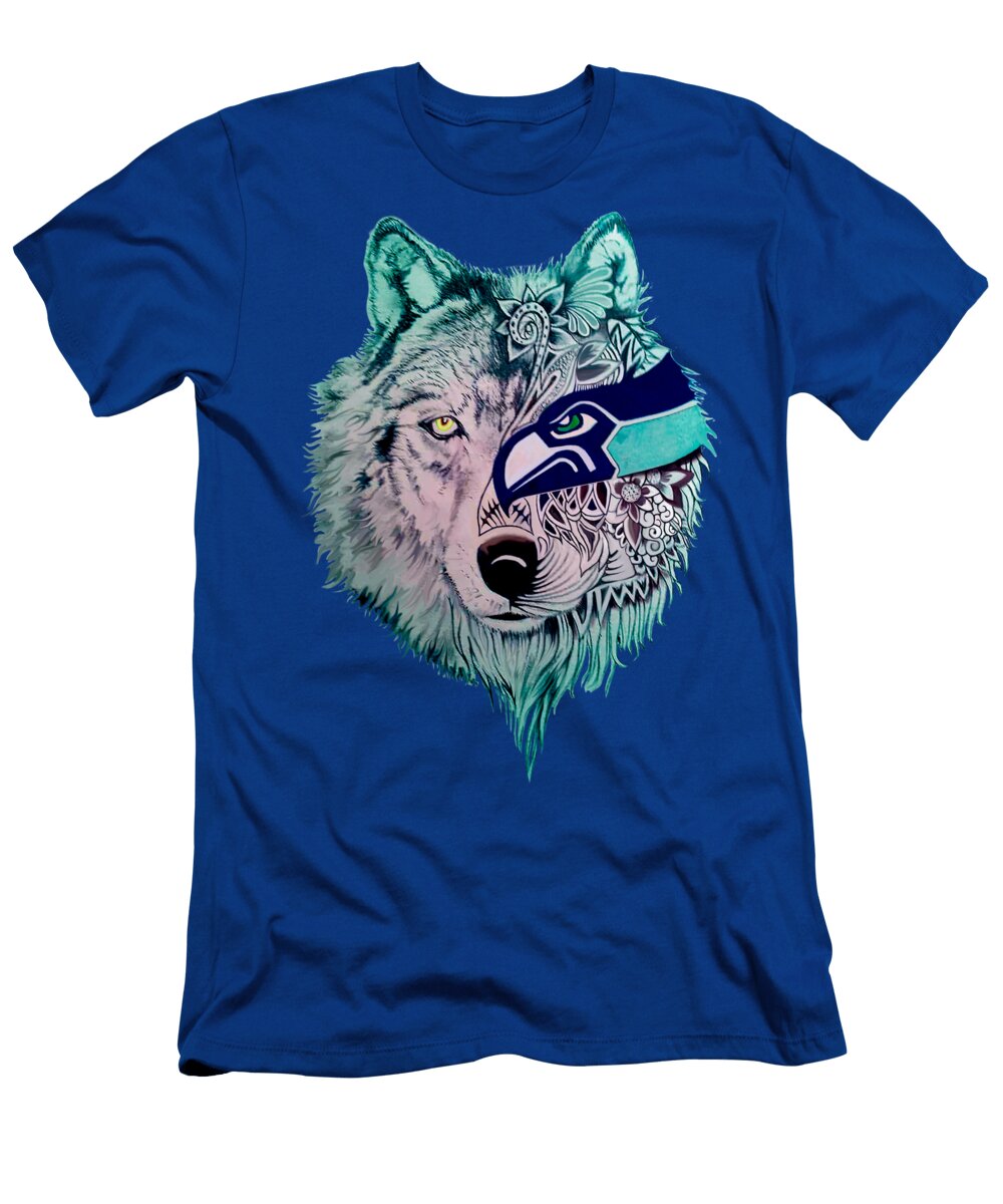 Seahawk Wolf Richard Jones T-Shirt