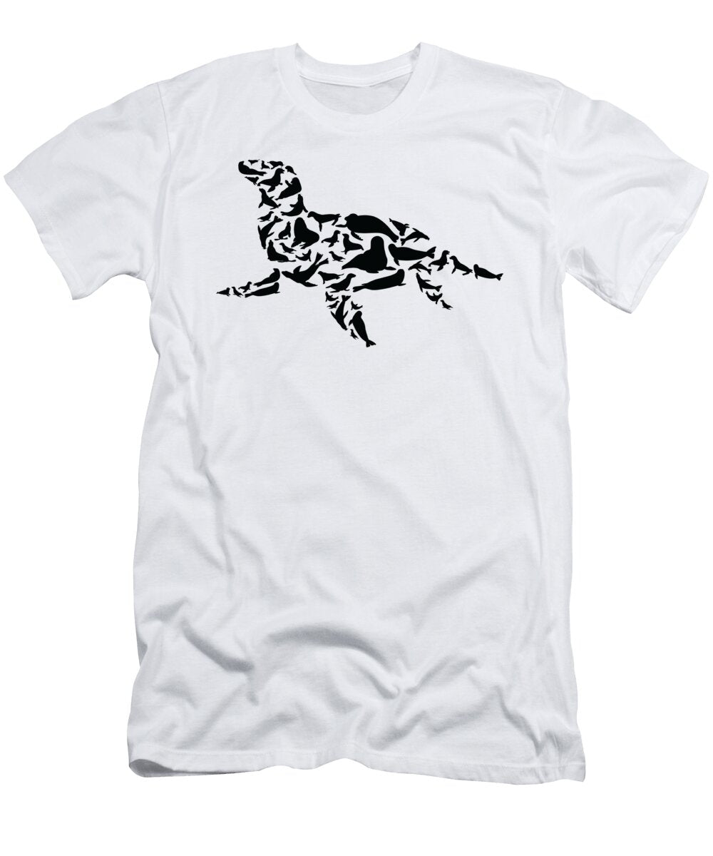 Seal Sea Lion Seals Silhouette Toms Store T-Shirt