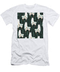 Seamless Pattern with Cute Floral Llamas Julien T-Shirt