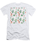 Seamless Pattern with Green Watercolor Cactus Succulents Julien T-Shirt