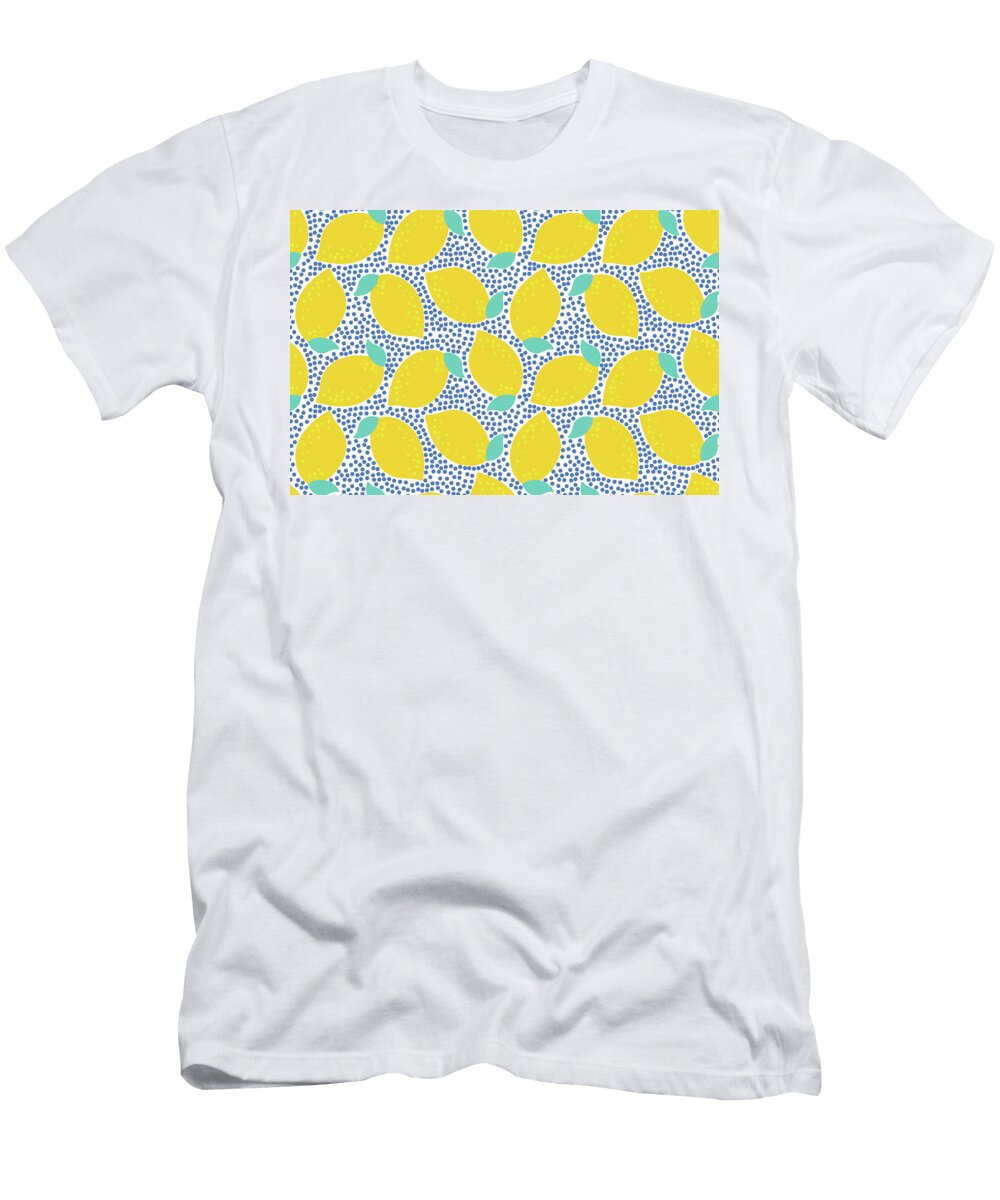 Seamless Pattern with Lemons Julien T-Shirt