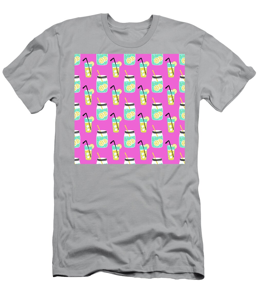 Seamless Summer Drink Pattern Julien T-Shirt