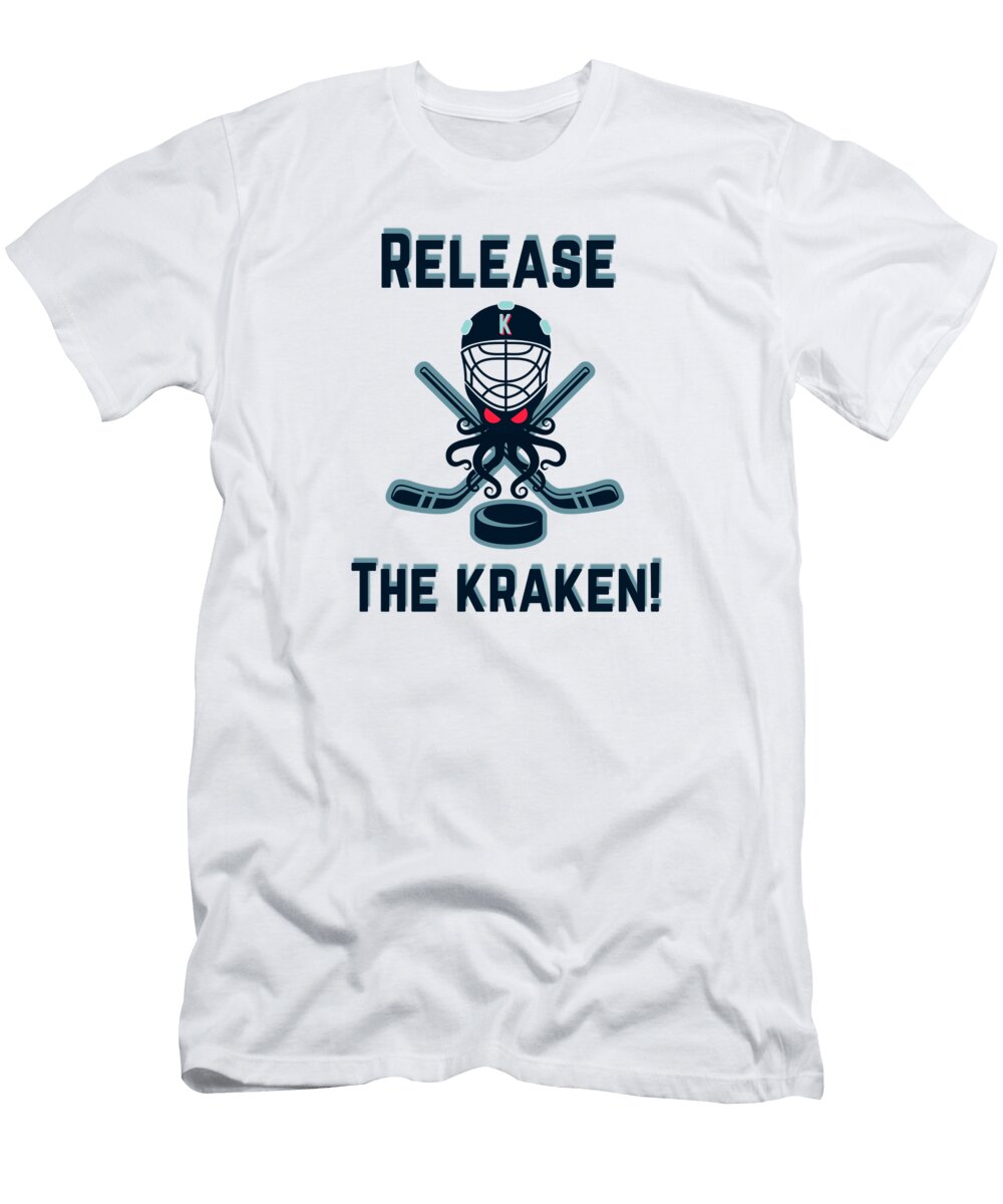 Seattle Kraken Alternative Mascot Release the Kraken Joshua Gilbert T-Shirt