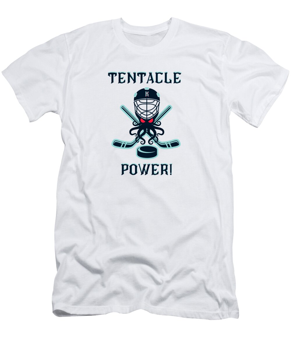 Seattle Kraken Alternative Mascot Tentacle Power Joshua Gilbert T-Shirt
