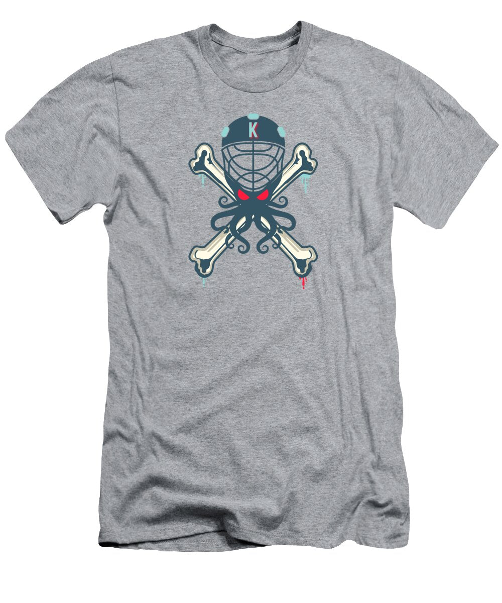 Seattle Kraken Alternative Mascot with Crossbones Joshua Gilbert T-Shirt