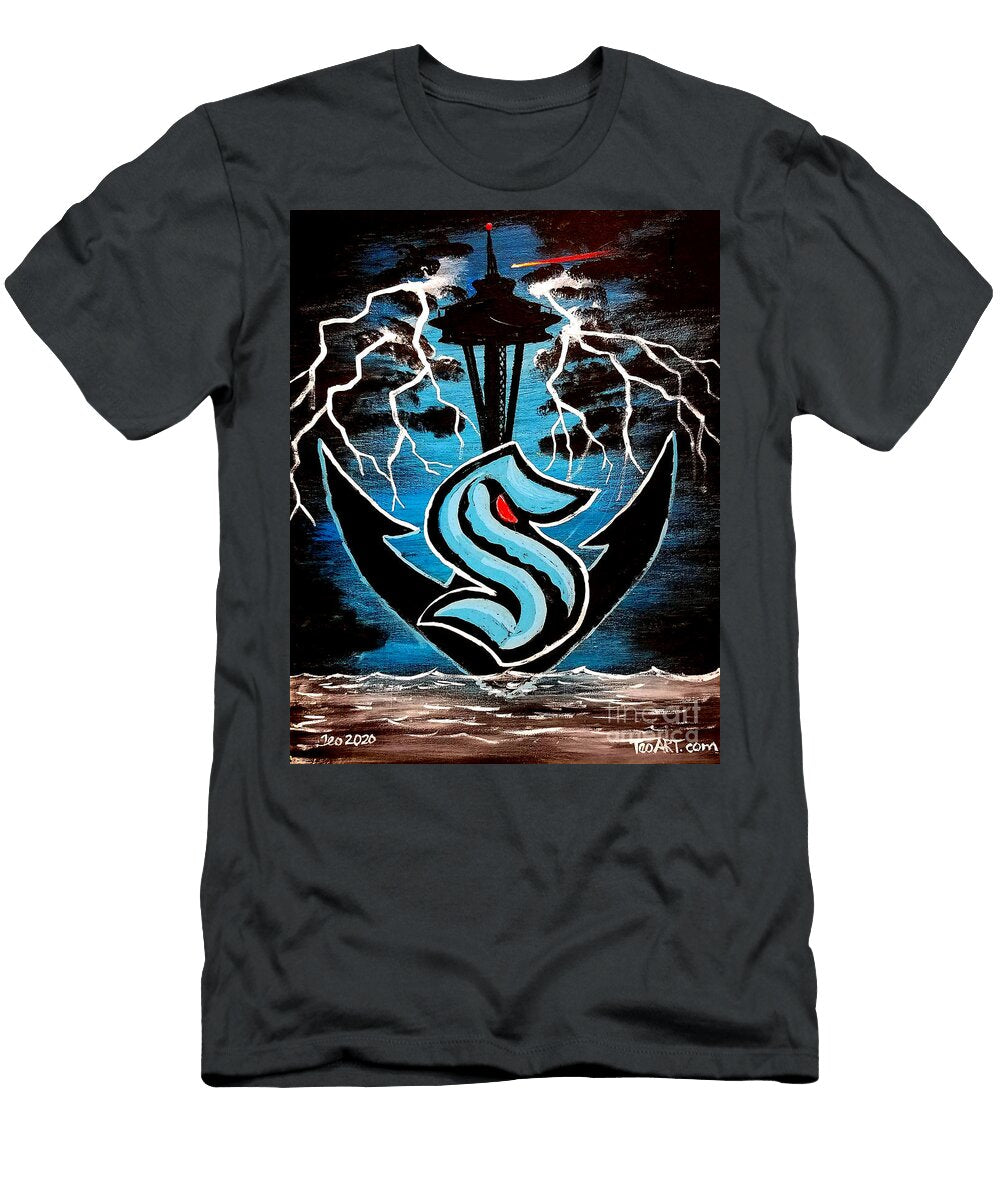Seattle Kraken NHL Hockey Team Art Teo Alfonso T-Shirt