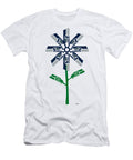 Seattle Seahawks NFL Football Team Logo Flower Art Steven Shaver T-Shirt