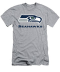 Seattle Seahawks on an Abraded Steel Texture Movie Poster Prints T-Shirt