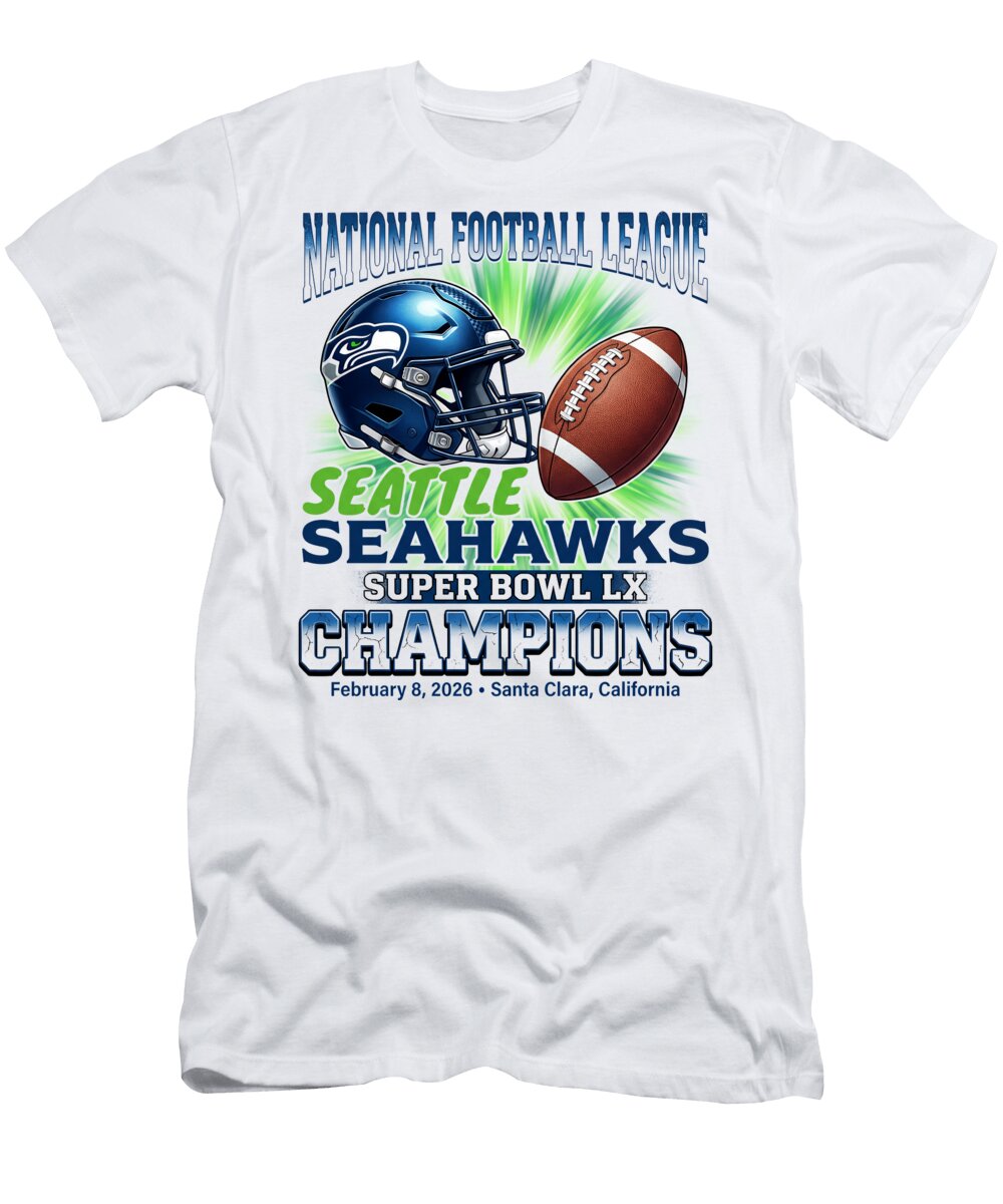 Seattle Seahawks Super Bowl Lx Champions Viral Guy T-Shirt