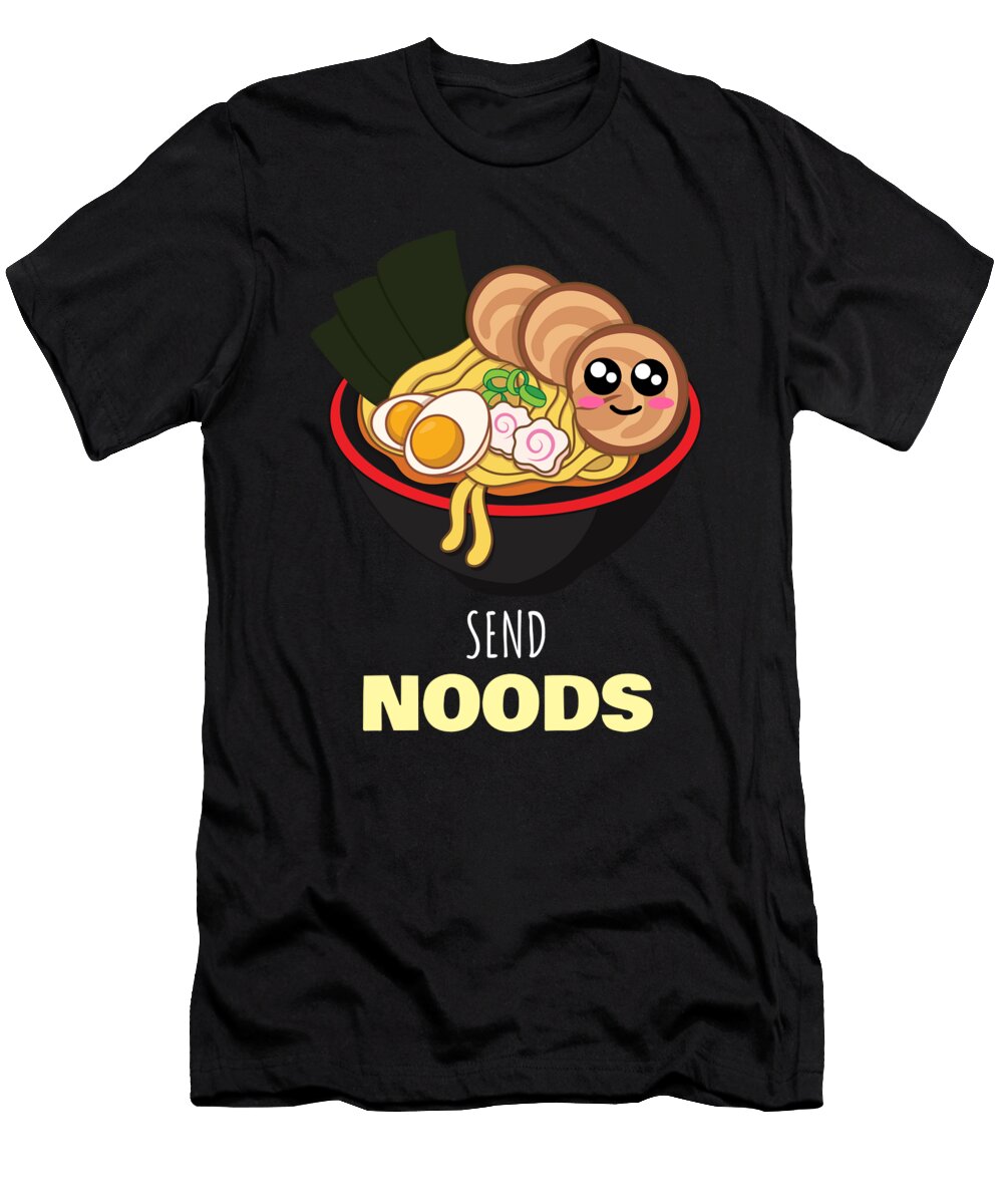 Send Noods Funny Ramen Noodles Pun Dogboo T-Shirt