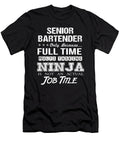Senior Bartender Ninja Job Gift Item Shi Hu Kang T-Shirt