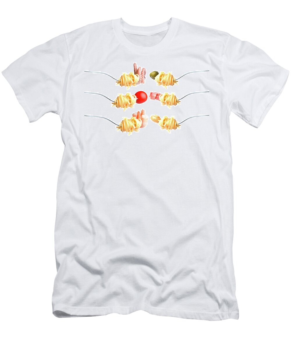 Set of Pictures of Spaghetti Vadim Goodwill T-Shirt