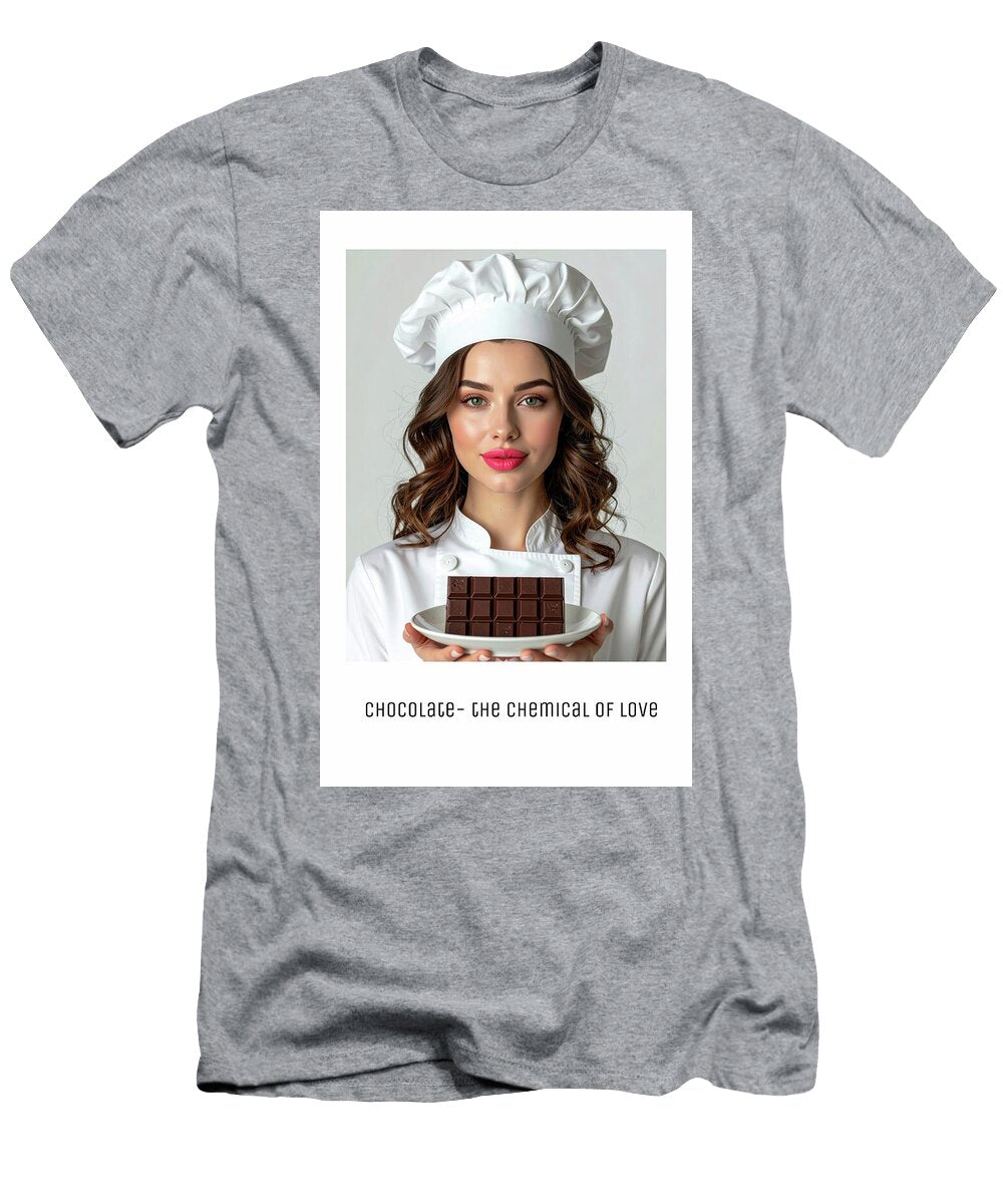 Sexy Chef Holding Chocolate Bar Lenell Dufour T-Shirt