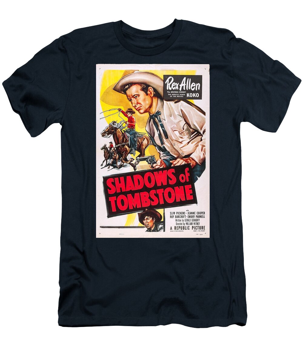 Shadows of Tombstone 1953 Original Movie Poster T-Shirt