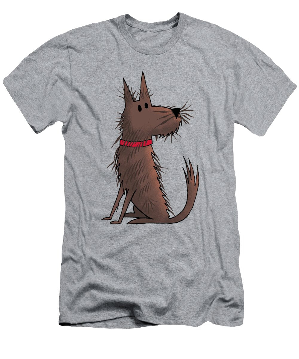 Shaggy Brown Dog Andrew Hitchen T-Shirt