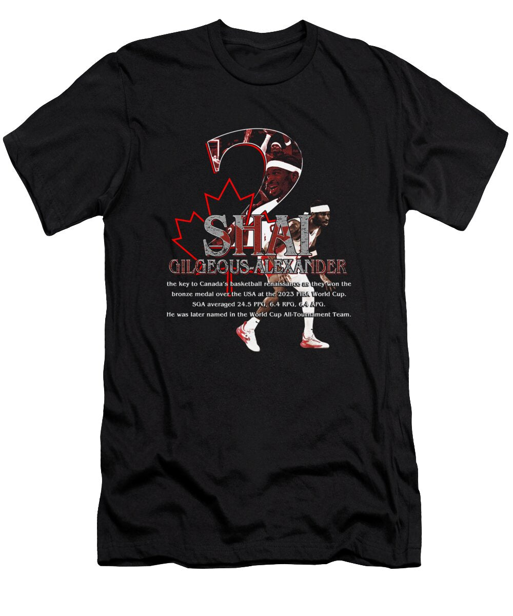 Shai Gilgeous Alexander Canada Number Ozlem Altin T-Shirt