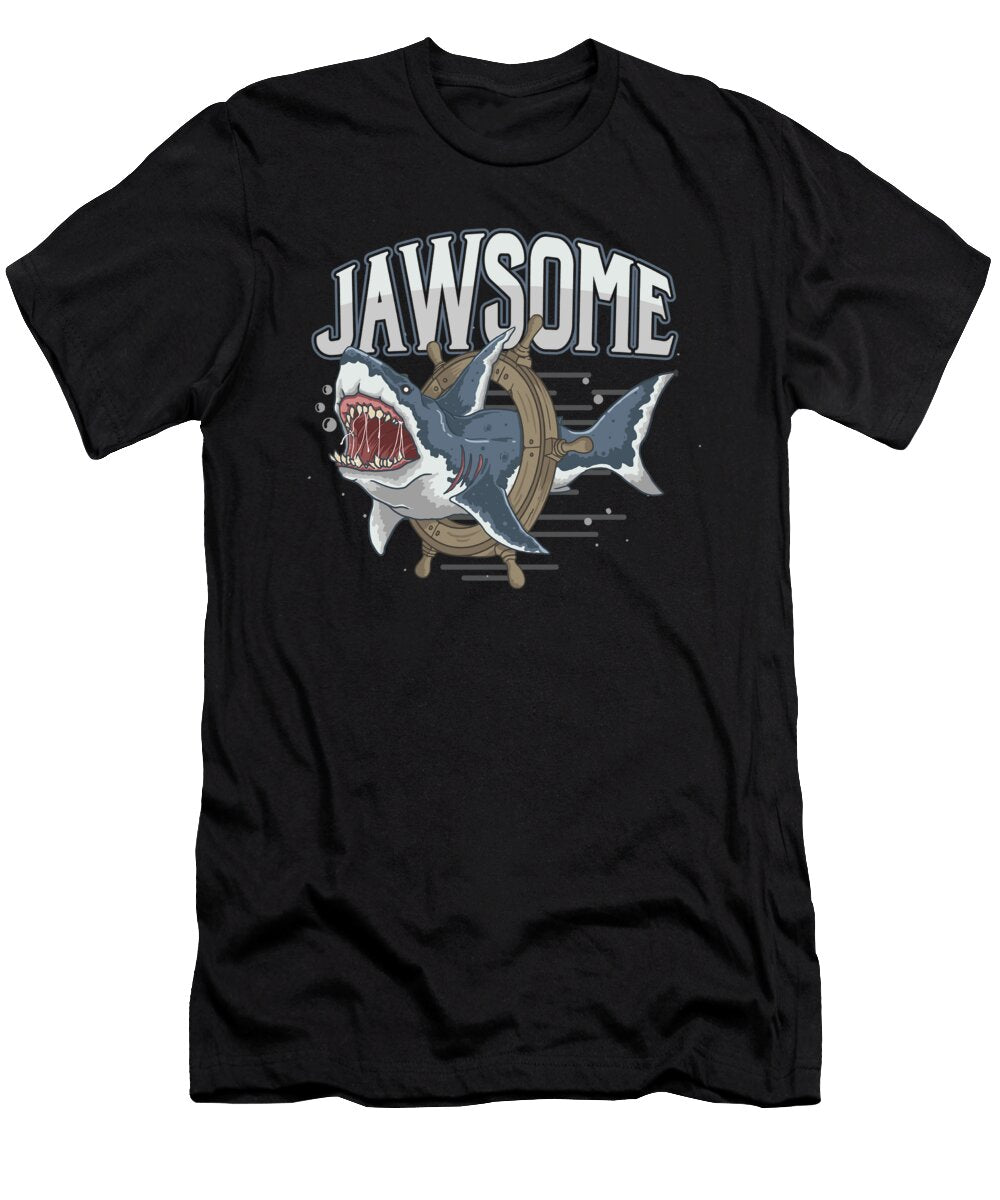 Shark Aquamarine Marine Life Water Sea Ocean Sharks Family Sea Creatures Gift Jawsome Thomas Larch T-Shirt