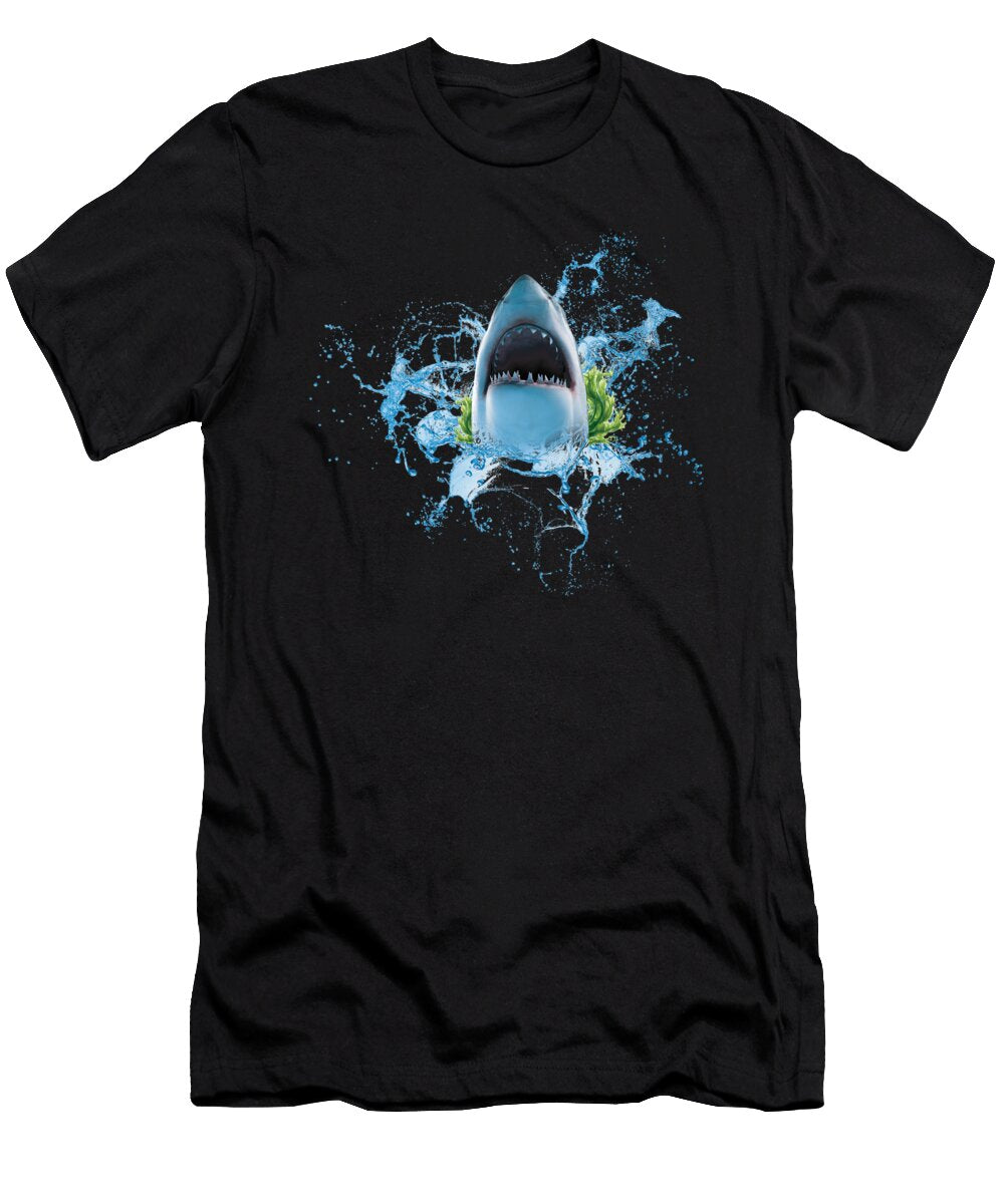 Shark Shark Fish Moon T-Shirt