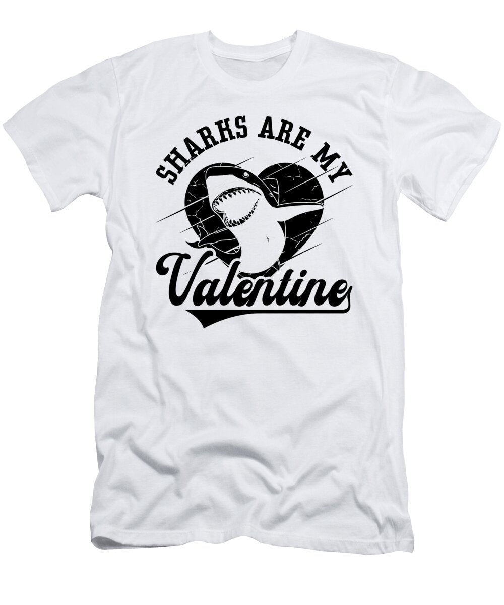 Sharks Are My Valentine Dive Freediver Freediving Tshirtconcepts Marvin Poppe T-Shirt