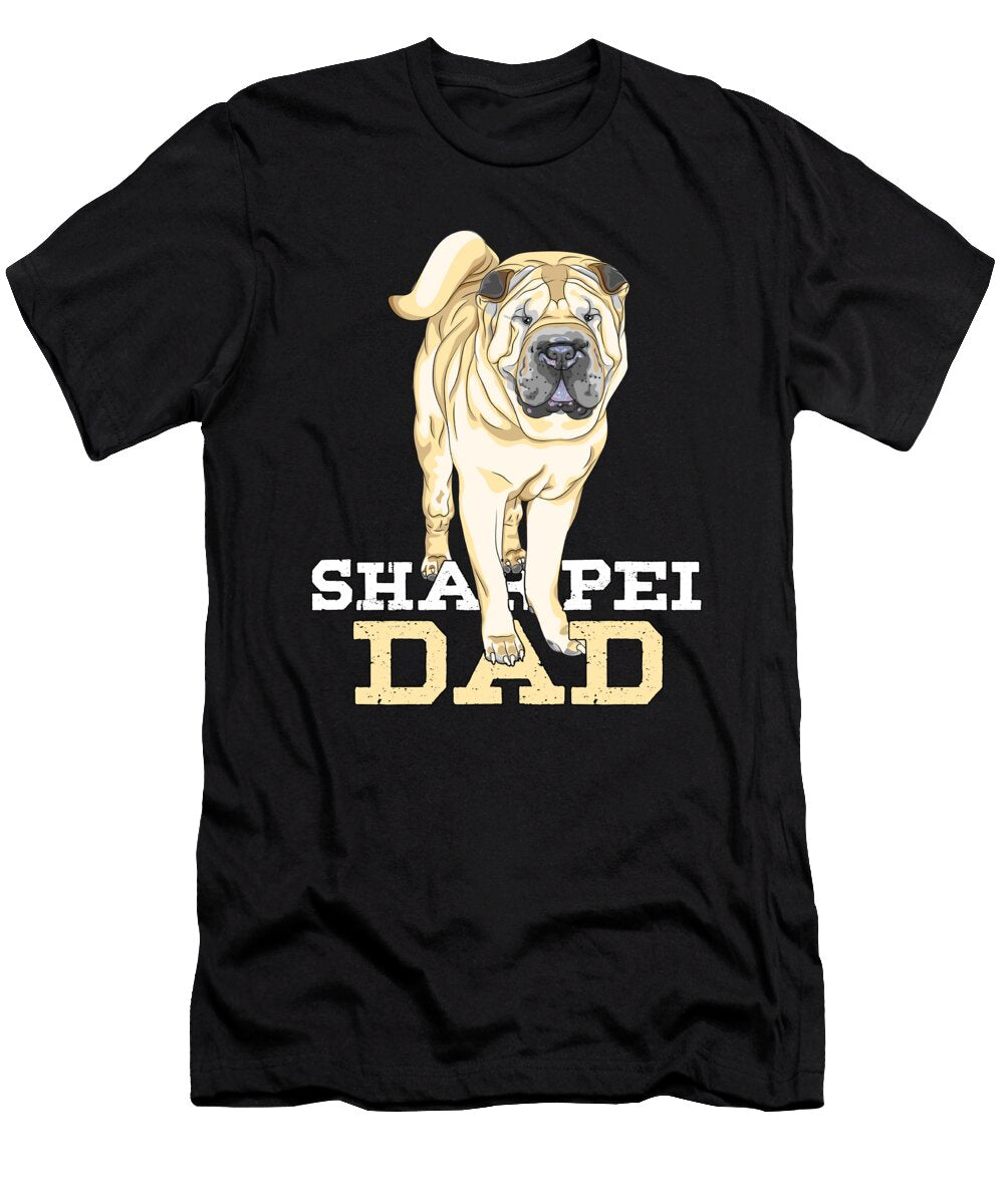 Sharpei Dad Dog Owner Dogs Pet Puppy Animal Gift Thomas Larch T-Shirt