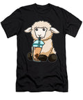 Sheep Drinking Bubble Tea Cute Animals with Boba Tea Grover Mcclure T-Shirt