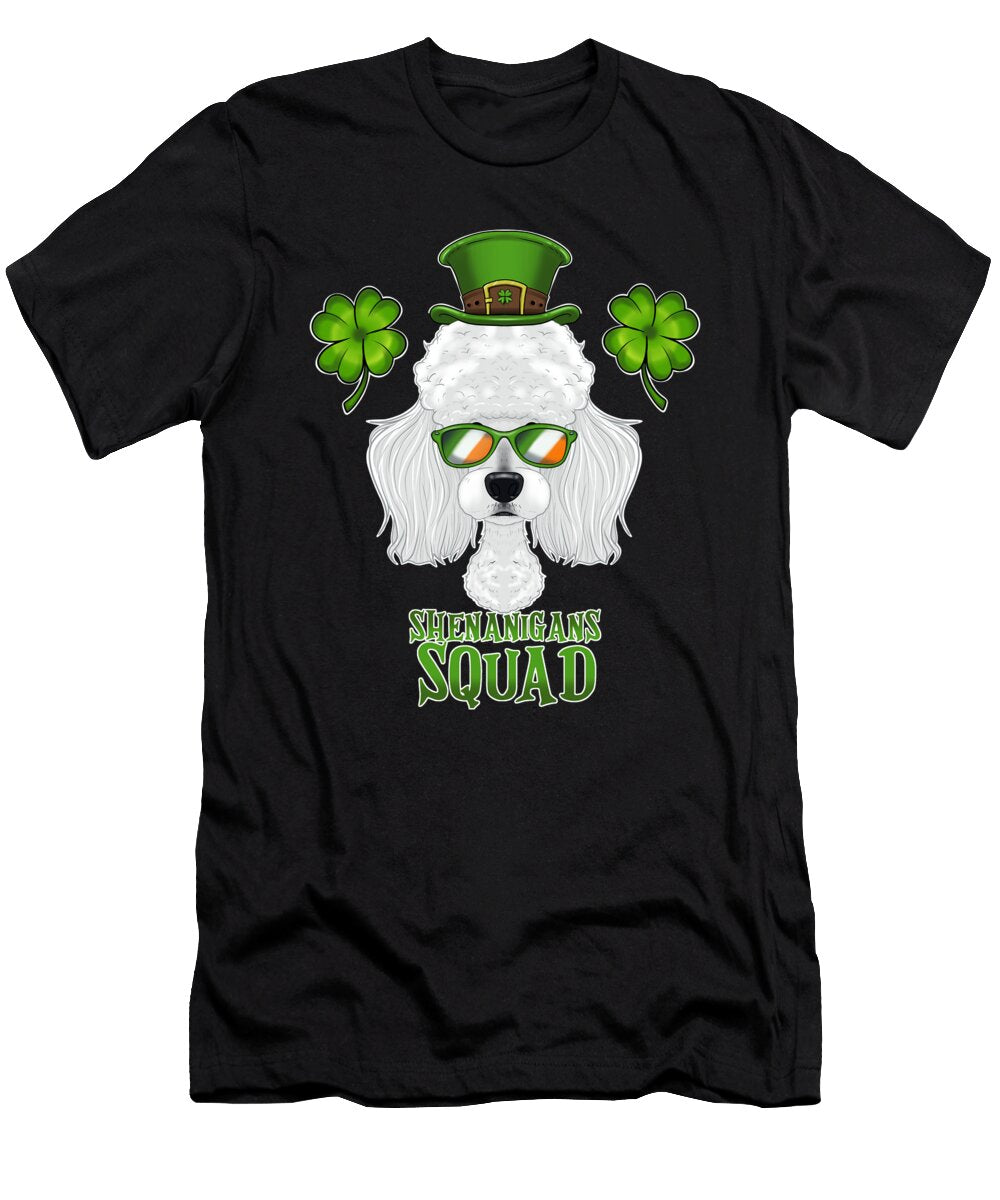 Shenanigans Squad I St Patricks Day Poodle Maximus Designs T-Shirt