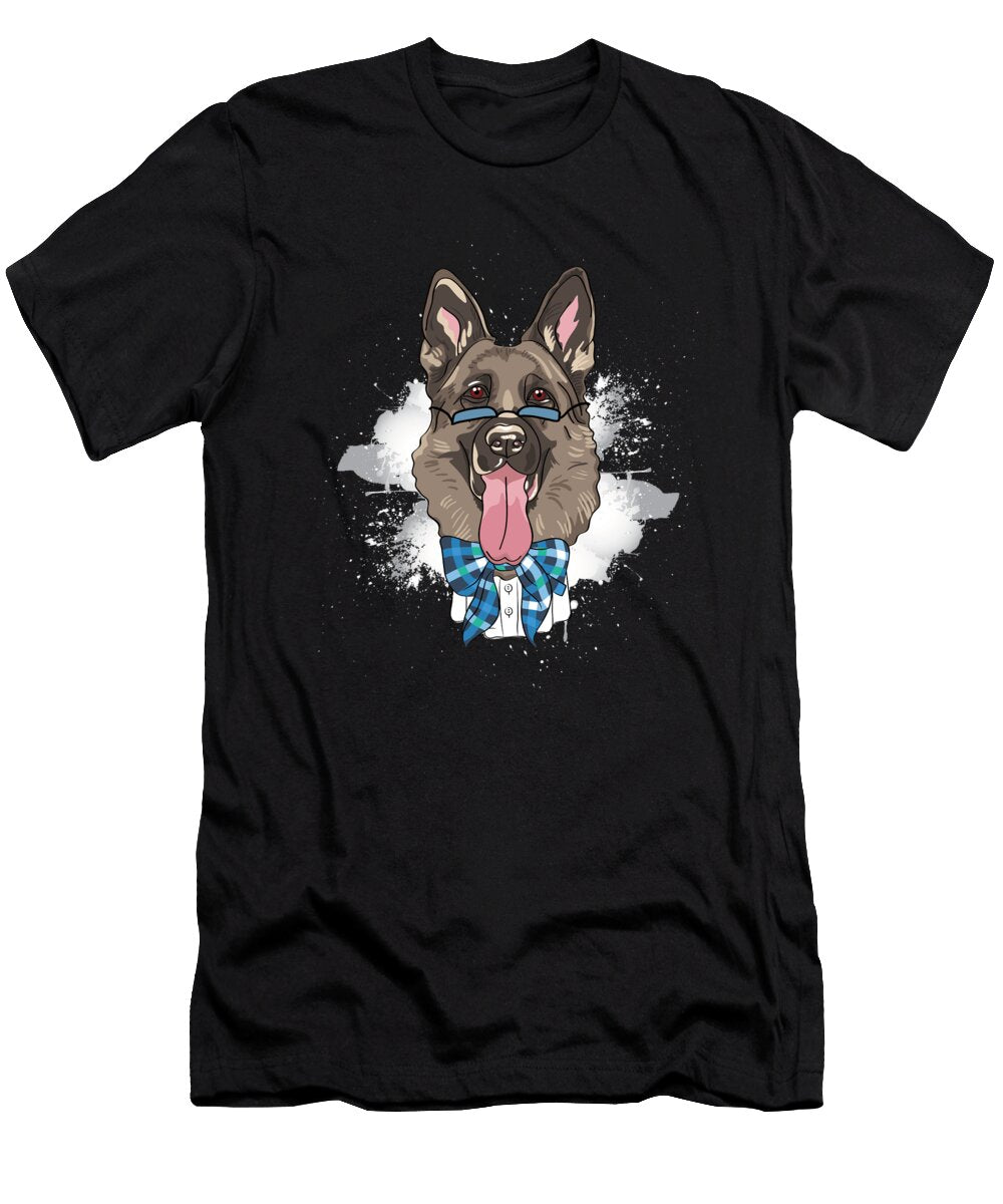 Shepherd Dog Dogs Puppy Pet Animal Bark Woof Gift Thomas Larch T-Shirt