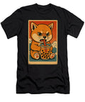 Shiba Inu Dog Drinks Bubble Tea Japanese Vintage Zyneu Gangd T-Shirt