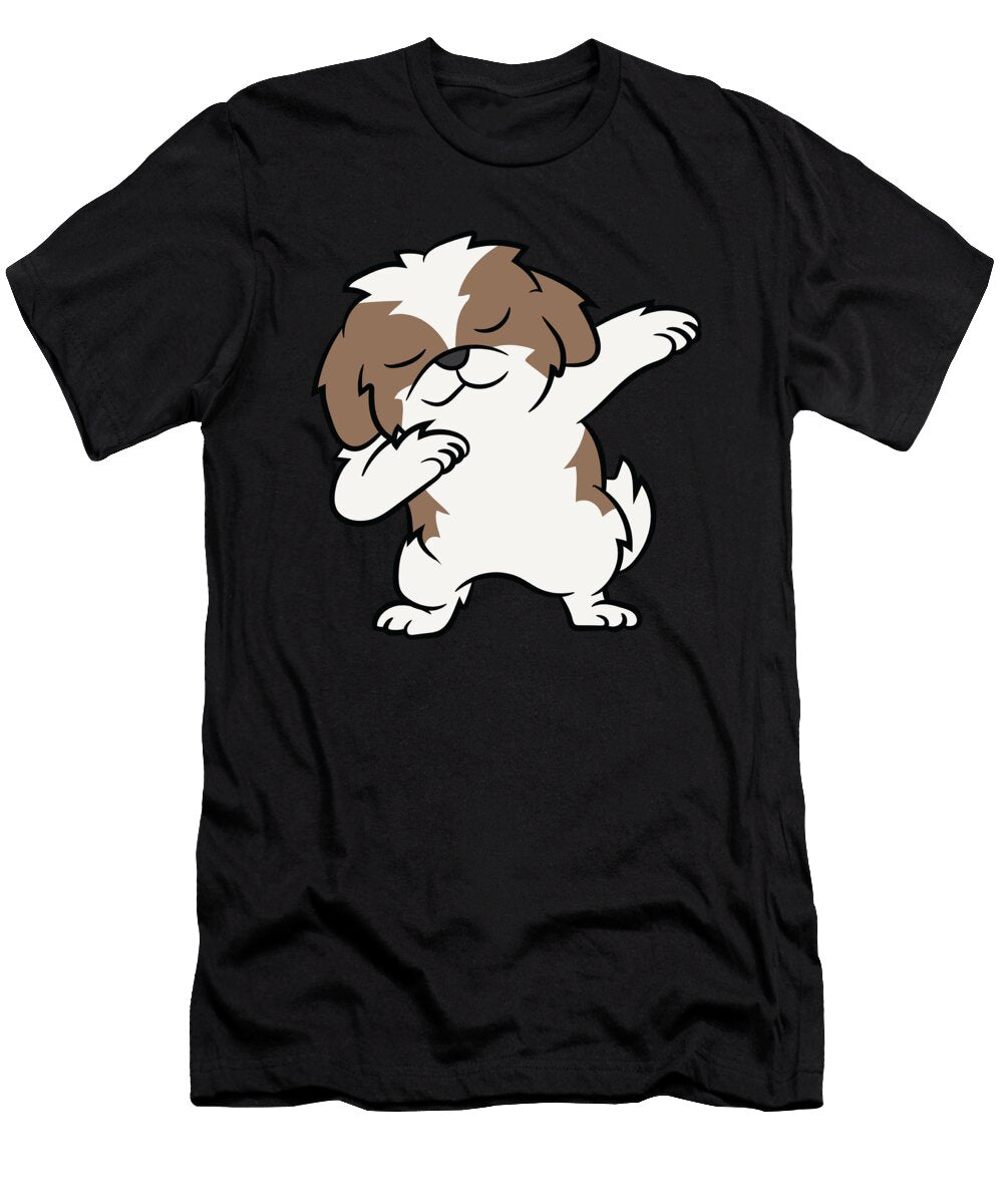 Shih Tzu Dabbing Love Shih Tzu Dogs Eq Designs T-Shirt