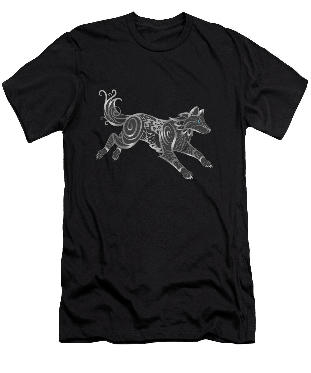 Shimmering Silver Ghost Wolf Little Bunny Sunshine T-Shirt