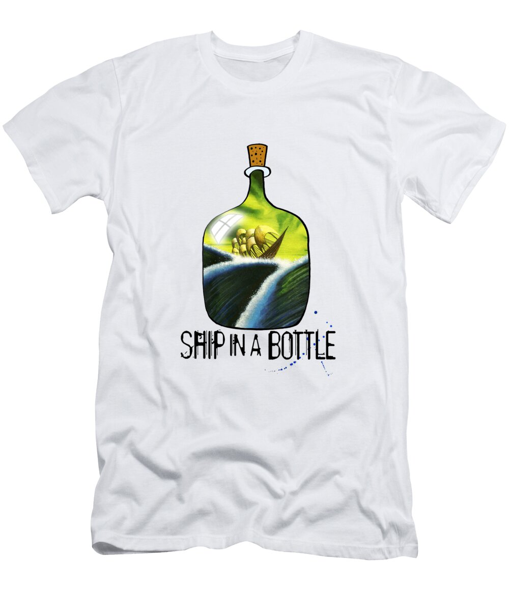 Ship in a Bottle Andrew Hitchen T-Shirt