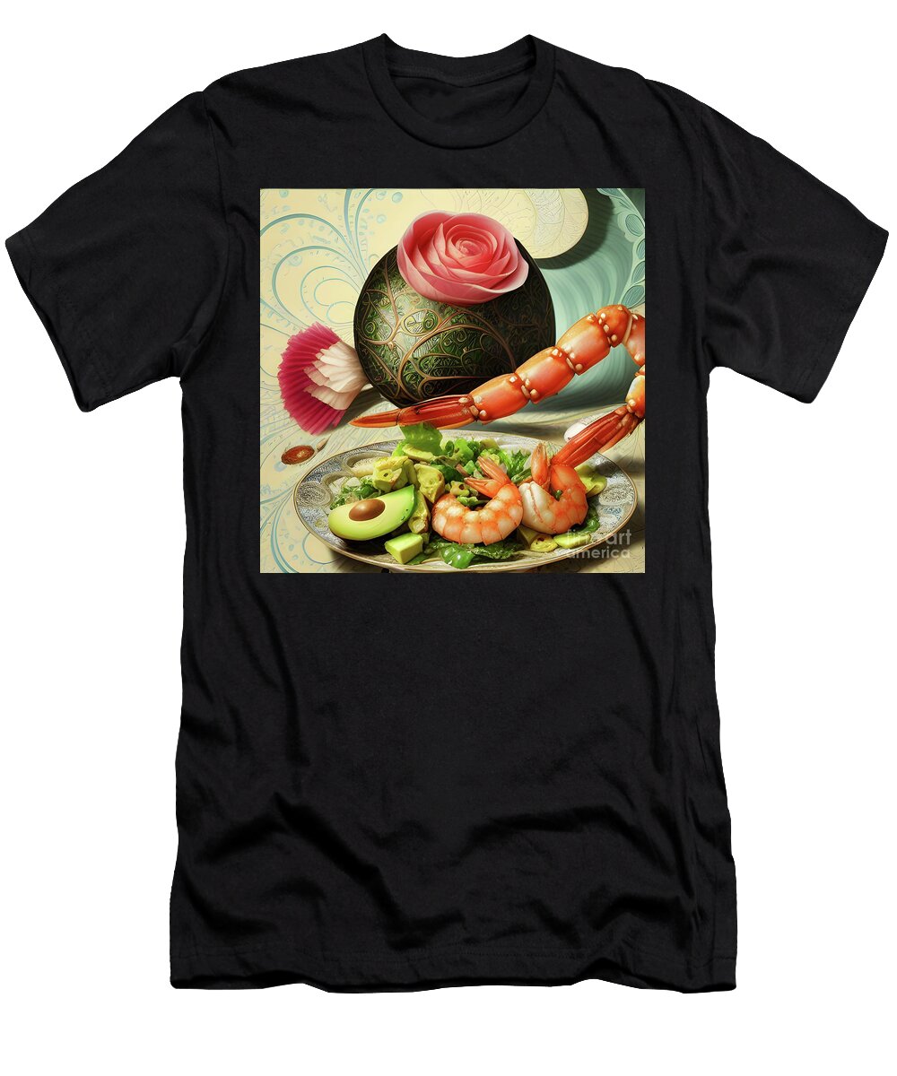 Shrimp and Avocado Mary Machare T-Shirt