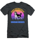 Siberian Huskies Easily Distracted Job T-Shirt