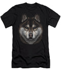 Siberian Husky Brown Furs Blue Eyes Head Art Dog Yah Lishr T-Shirt