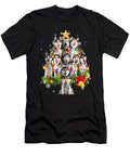 Siberian Husky Christmas Tree Dog Lights Pajamas Xmas Gift Th T-Shirt