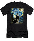 Siberian Husky Dog Art Van Gogh Starry Night Zyneu Gangd T-Shirt