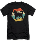 Siberian Husky Dog Breed Retro Distressed Hexagon Kevin Garbes T-Shirt
