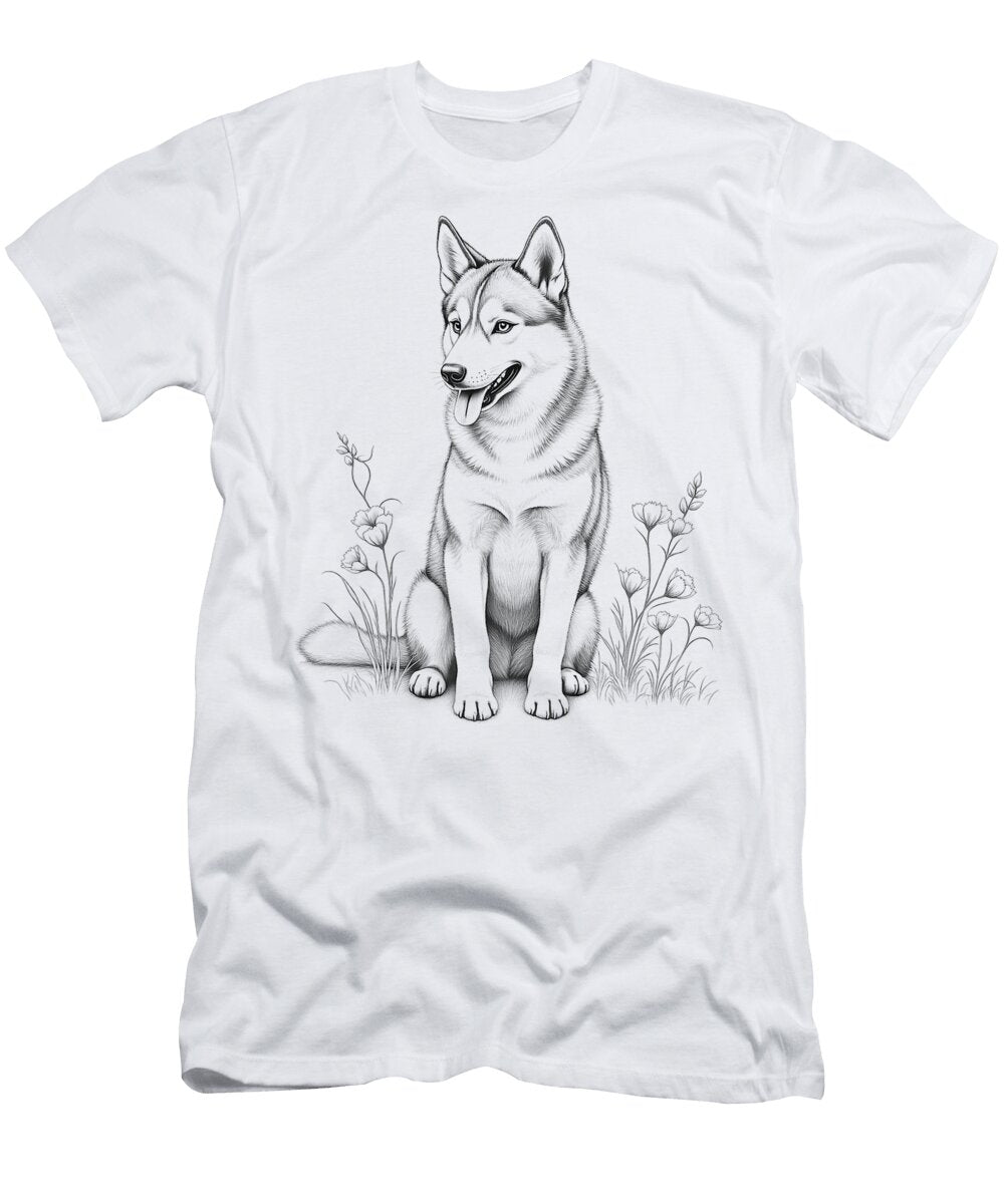 Siberian Husky Dog Design Idea Men Women Studi Alex T-Shirt